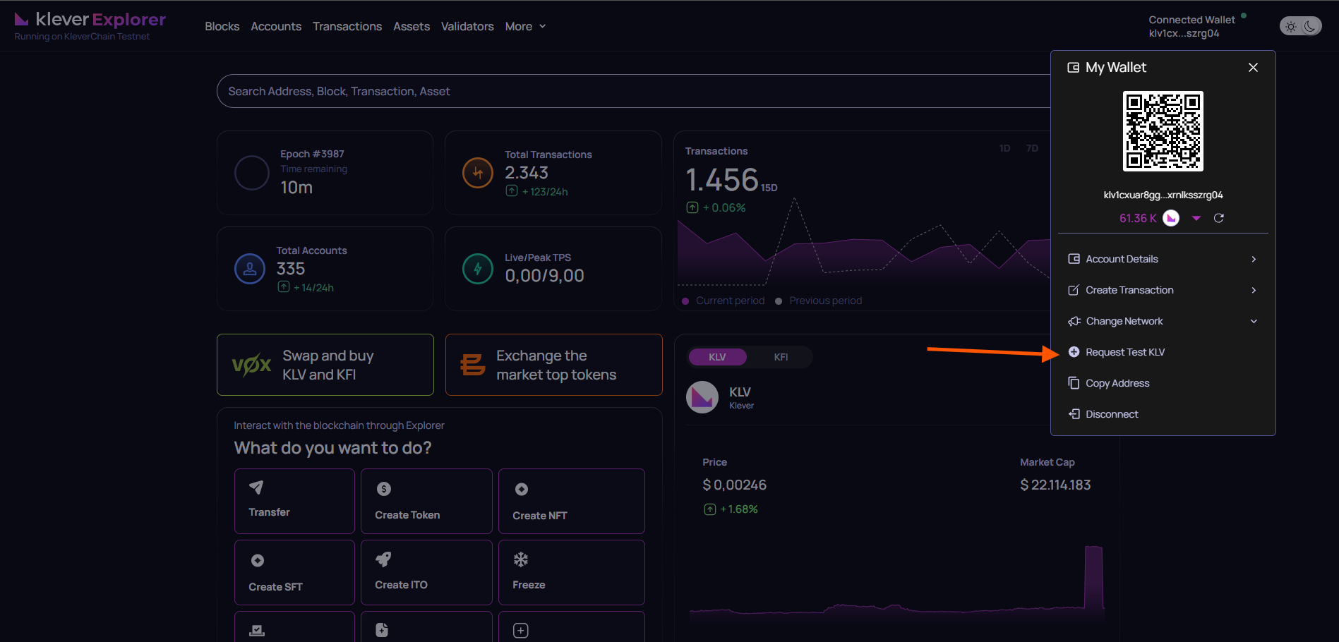 KLV Testnet